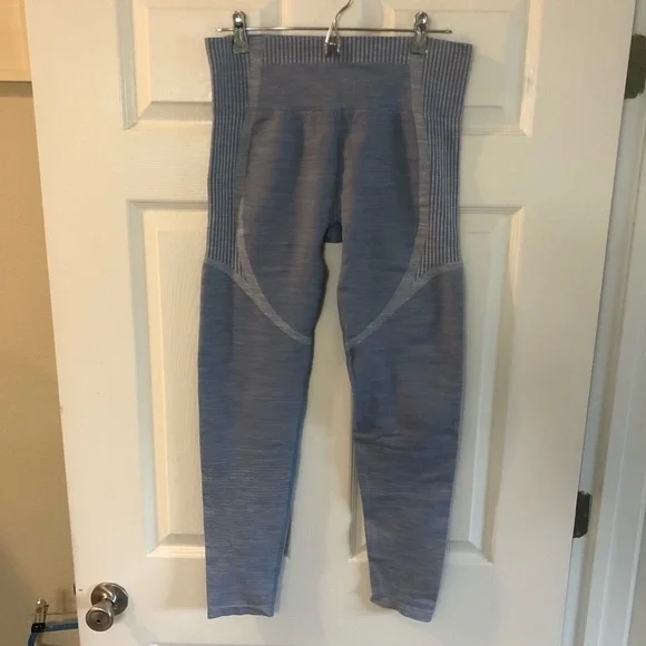 Ryka Compression Leggings Womens Lt. blue Nylon Blend Performance Contouring XL - Picture 1 of 12